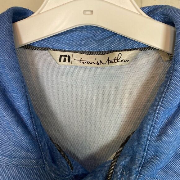 TRAVIS MATHEW Lightweight Weave Knit Polo Shirt - Picture 5 of 7